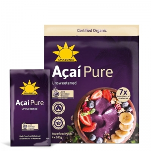 AMAZONIA ACAI PURE SUPERFOOD (4 X 100G) (BOX OF 10)