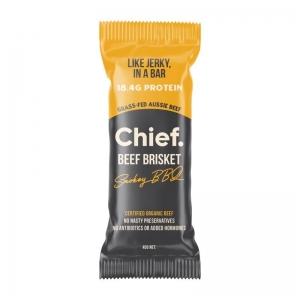 CHIEF BEEF BAR SMOKEY BBQ 40G (BOX OF 12)