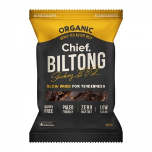 CHIEF SMOKEY BBQ BILTONG *LARGE 90* (BOX OF 6)