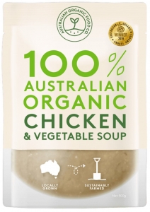 AOFC Organic Chicken & Vegetable Soup *large chilled* 500g (box of 5)