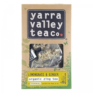 YARRA VALLEY ORGANIC TEA BAG LEMONGRASS GINGER (BOX OF 8)