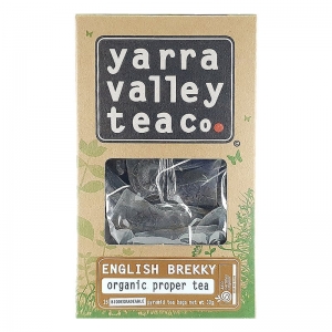 YARRA VALLEY ORGANIC TEA BAG ENGLISH BREAKKY (BOX OF 8)