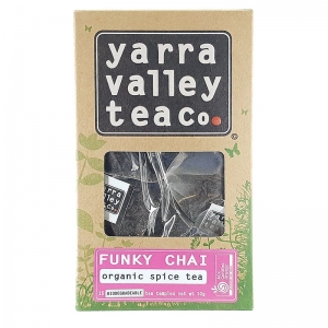 YARRA VALLEY ORGANIC TEA BAG FUNKY CHAI (BOX OF 8)