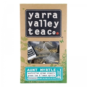 YARRA VALLEY ORGANIC GREEN TEA BAG AUNT MYRTLE (BOX OF 8)