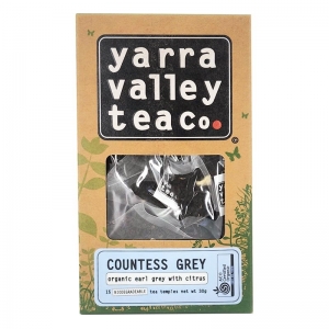 YARRA VALLEY ORGANIC TEA BAG COUNTESS EARL GREY (BOX OF 8)